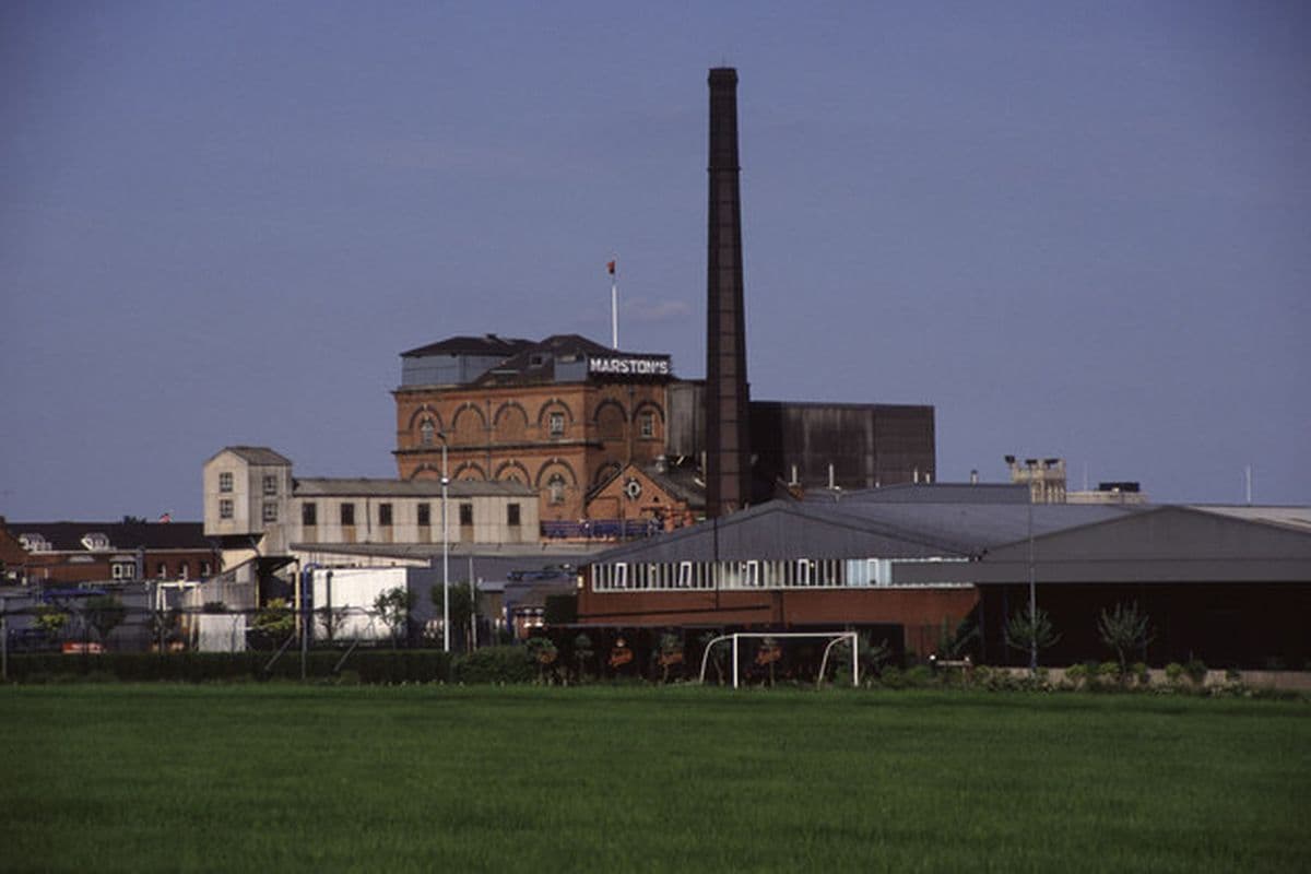 Marston's Brewery buildings in Burton upon Trent