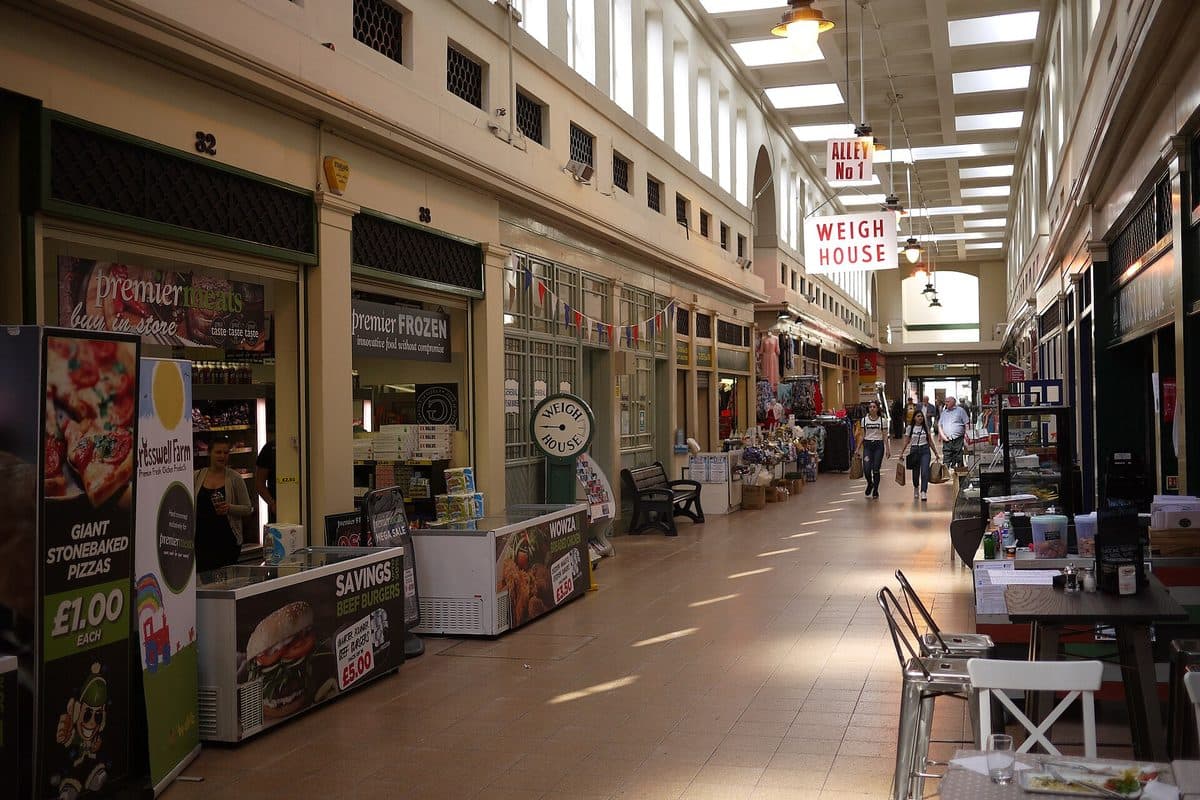 Inside the Grainger Market in Newcastle upon Tyne