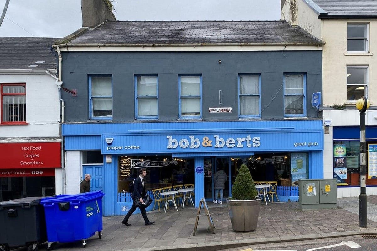Bob & Berts on High Street in Omagh, photographed in 2025
