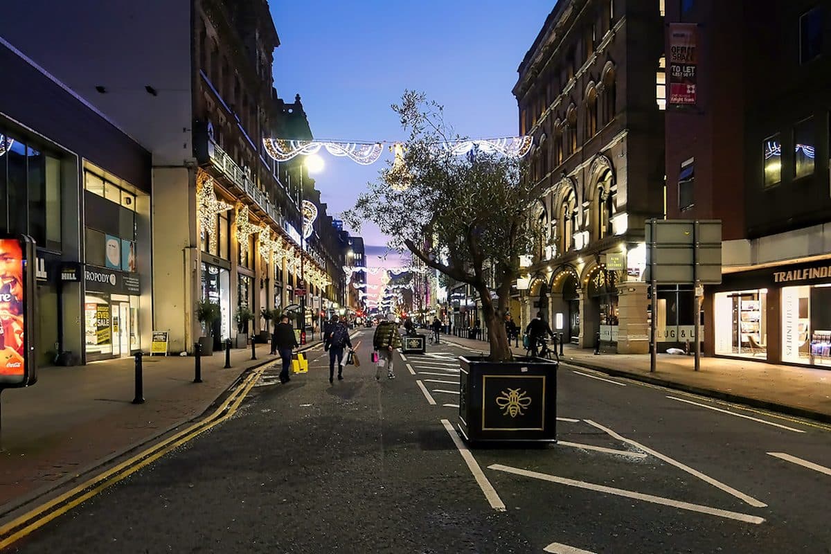 Deansgate in Manchester city centre