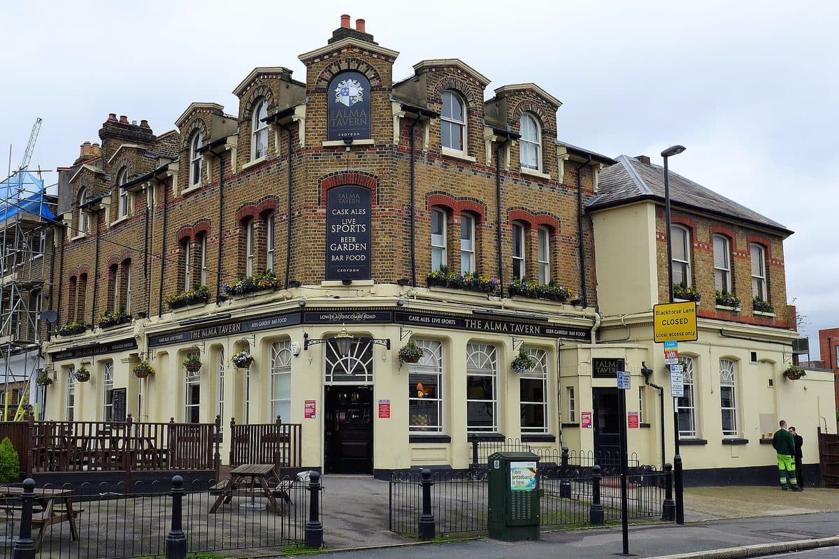A traditional corner pub in south London