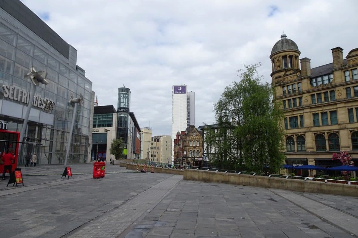 Selfridges on Exchange Square in Manchester city centre