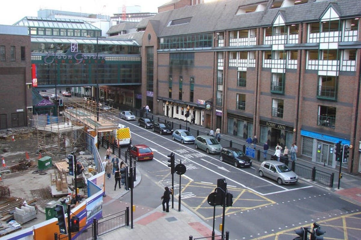 Archive view of Percy Street, Newcastle, where The Gander is due to open; not the pub itself