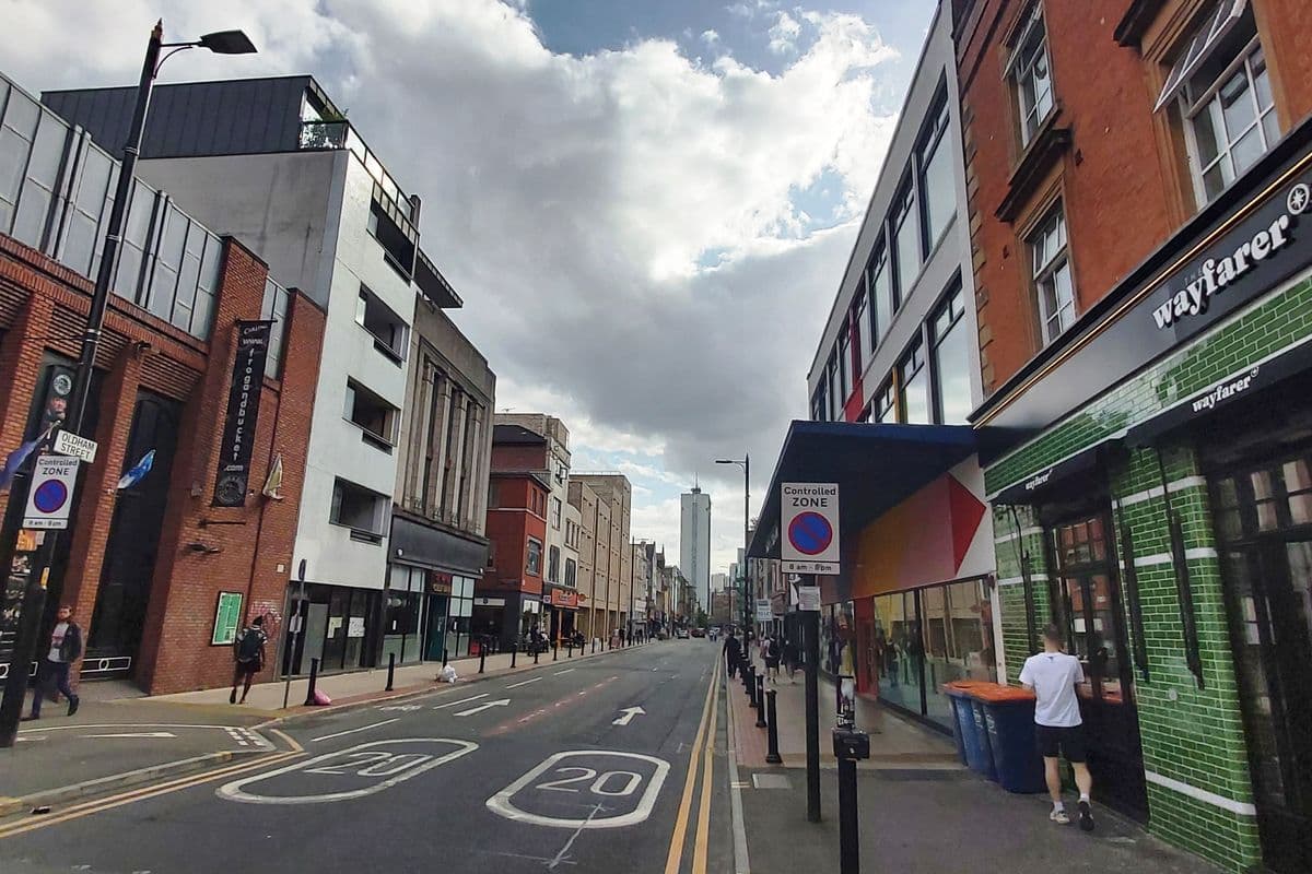 Oldham Street in Manchester's Northern Quarter