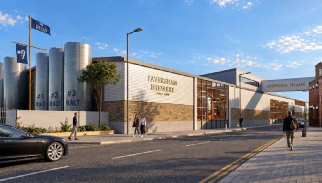 Shepherd Neame's brewery buildings in Faversham