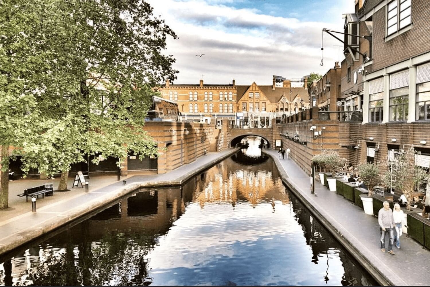Birmingham canal at Brindleyplace