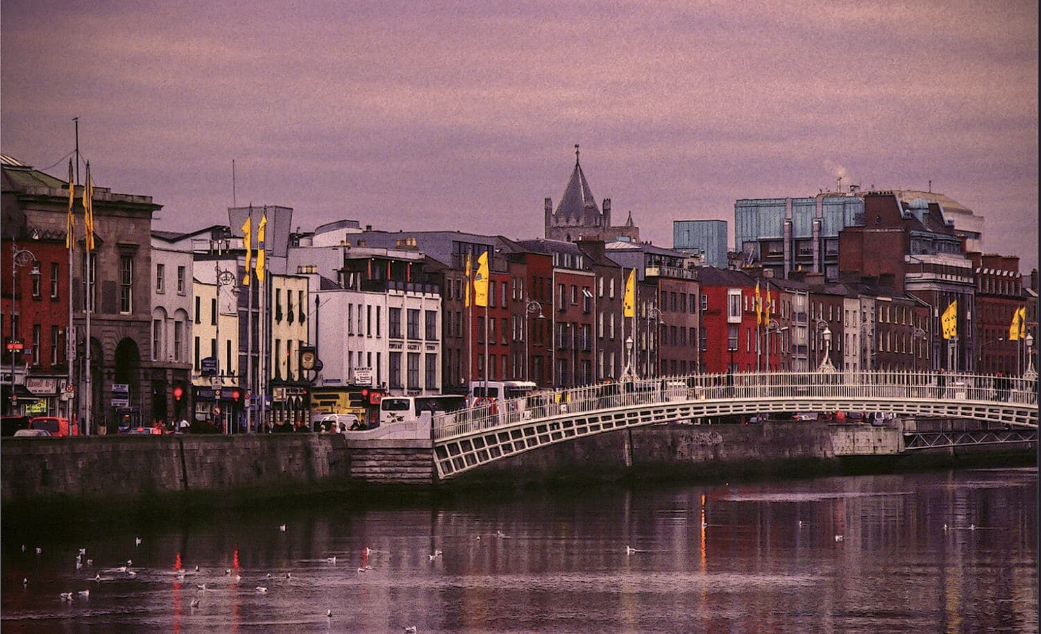 Ha'penny Bridge over the River Liffey, Dublin