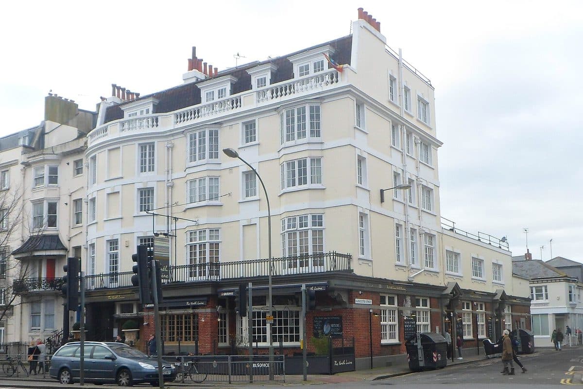 The North Laine Brewhouse pub on Gloucester Place in Brighton