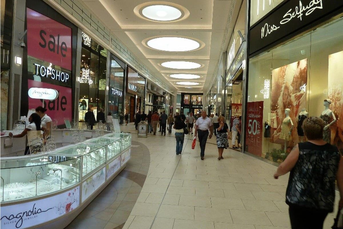 Archive interior of Eldon Square shopping centre in Newcastle, not the new Costa shop